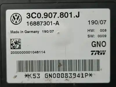 Автозапчастина б/у електронний модуль для volkswagen passat variant (3c5) highline посилання на oem iam 3c0907801j  