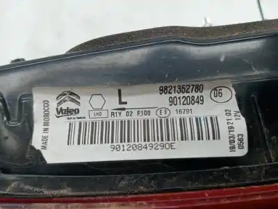 Second-hand car spare part interior left tailgate light for citroen c4 cactus shine oem iam references 9821352780  90120849