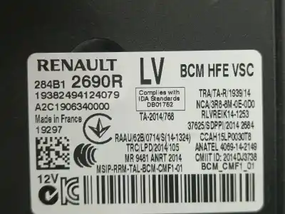 Second-hand car spare part fuse box unit for renault kadjar zen oem iam references 284b12690r  