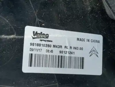 Second-hand car spare part right tailgate light for citroen c-elysée feel oem iam references 9818810280 90121241 9823795880