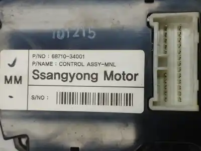 İkinci el araba yedek parçası isitma / klima kontrolü için ssangyong korando 2.0 td cat oem iam referansları 6871034001  