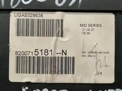 Peça sobressalente para automóvel em segunda mão quadrante por renault clio iii dynamique referências oem iam 8200715181n  