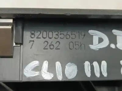 Second-hand car spare part left front power window switch for renault clio iii dynamique oem iam references 8200356519  