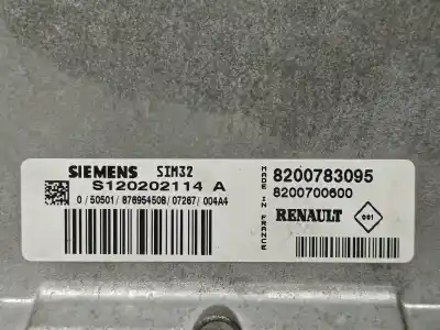 Second-hand car spare part ecu engine control for renault clio iii dynamique oem iam references 8200783095  