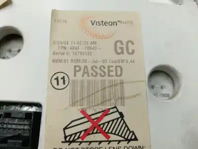 Peça sobressalente para automóvel em segunda mão quadrante por jaguar x-type 2.0 d classic referências oem iam 4x4f10849  