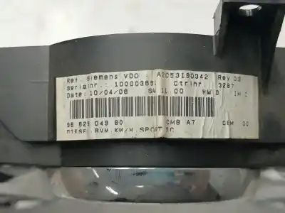 Peça sobressalente para automóvel em segunda mão quadrante por peugeot 207 x-line referências oem iam 9662904980  
