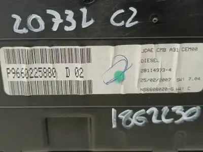 Peça sobressalente para automóvel em segunda mão quadrante por citroen c2 collection referências oem iam p9660225880d02  