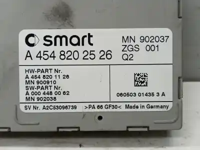 Автозапчастина б/у електронний модуль для smart forfour básico (70kw) посилання на oem iam a4548202526  
