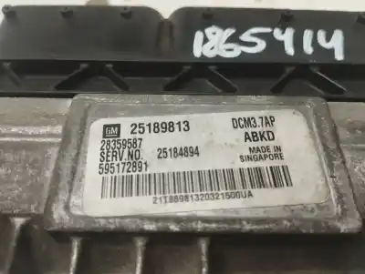 Автозапчастина б/у ебу контролер двигуна для opel antara cosmo 4x4 посилання на oem iam 25189813  