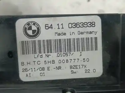Peça sobressalente para automóvel em segunda mão comando de sofagem (chauffage / ar condicionado)  por bmw x3 (e83) xdrive 20d referências oem iam 64110363938  