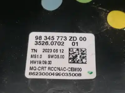 Автозапчасти б/у многофункциональный дисплей за peugeot rifter style standard ссылки oem iam 98345773zd00  