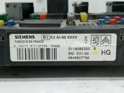 Second-hand car spare part fuse box unit for citroen berlingo 1.9 d multispace oem iam references 9649627780  