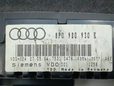 Автозапчасти б/у приборная доска за audi a3 (8p) 2.0 tdi ambiente ссылки oem iam 8p0920930k  