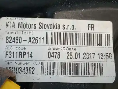 Second-hand car spare part passenger side right window regulator for kia cee´d 1.6 crdi cat oem iam references 82460a2710 82480a2611 001100621970