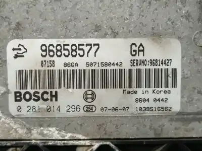 Автозапчасти б/у блок управления двигателем за opel antara 2.0 cdti cat (z 20 dmh / llw) ссылки oem iam 0281014296  