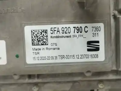 Peça sobressalente para automóvel em segunda mão quadrante por cupra formentor (km7) basis referências oem iam 5fa920790c  