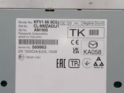 Peça sobressalente para automóvel em segunda mão sistema de áudio / rádio cd por mazda cx-5 signature 2wd referências oem iam kfv1669c0j am1905 