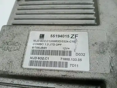 Second-hand car spare part ecu engine control for opel combo tour cosmo oem iam references 55194015zf  