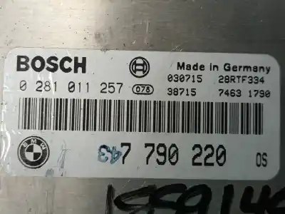 Second-hand car spare part ecu engine control for bmw x5 (e53) 3.0d oem iam references 7790220  