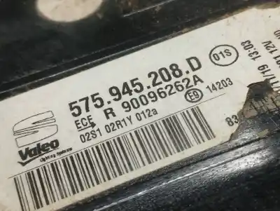 Second-hand car spare part right tailgate light for seat ateca (kh7) reference oem iam references 575945208d  