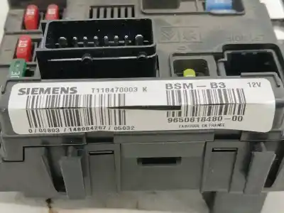 Second-hand car spare part fuse box unit for citroen xsara picasso 2.0 hdi cat (rhy / dw10td) oem iam references 9650618480  