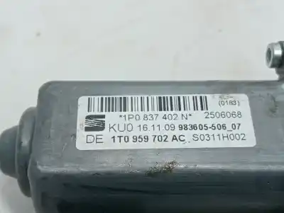 Автозапчастина б/у регулятор переднього правого скла для seat leon (1p1) reference посилання на oem iam 1p0837402n  