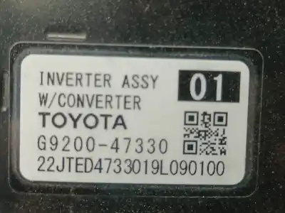 Peça sobressalente para automóvel em segunda mão inversor por toyota corolla (e21) hybrid active referências oem iam g920047330  