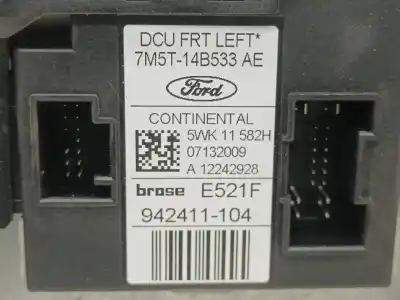 Second-hand car spare part driver left window regulator for ford kuga (cbv) titanium oem iam references 7m51r203a29db  