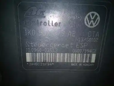 Peça sobressalente para automóvel em segunda mão abs por seat leon (1p1) fr referências oem iam 1k0614517ab 1k0907379ab 10020602244