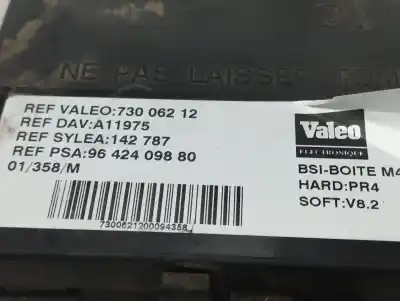 Second-hand car spare part fuse box unit for citroen berlingo 1.9 d multispace oem iam references 9642409880  