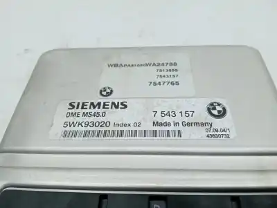 Second-hand car spare part ecu engine control for bmw x3 (e83) 3.0i oem iam references 7543157  