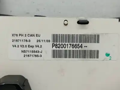 Second-hand car spare part dashboard for renault kangoo (f/kc0) alize oem iam references 8200176654  