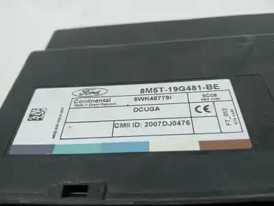Second-hand car spare part electronic module for ford kuga (cbv) titanium oem iam references 8m5t19g481be  