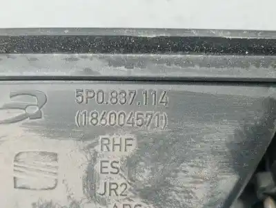 Second-hand car spare part interior right rear handle for seat altea (5p1) reference oem iam references 5p0837114  