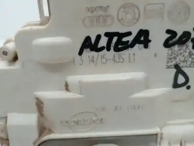 Peça sobressalente para automóvel em segunda mão fechadura da porta dianteira direita por seat altea (5p1) reference referências oem iam 1p1837016  