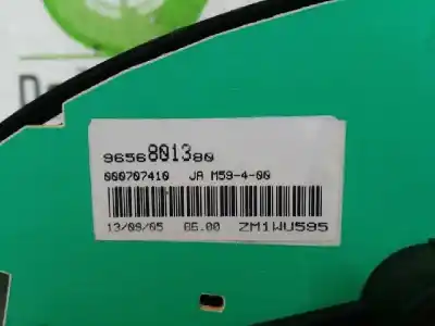 Peça sobressalente para automóvel em segunda mão quadrante por citroen berlingo 1.4 referências oem iam 9656801380 zm1wu595 000707410