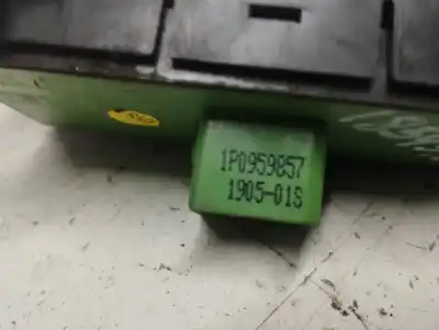 Second-hand car spare part left front power window switch for seat leon (1p1) reference oem iam references 1p0959857   Second-hand car spare part left front power window switch for seat leon (1p1) reference oem iam references 1p0959857