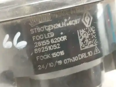 Second-hand car spare part left fog light for renault kadjar zen oem iam references 261556200r  