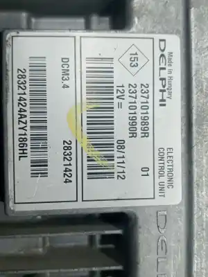 Second-hand car spare part ecu engine control for renault clio iii dynamique oem iam references 237101989r 28321424azy186hl 237101990r