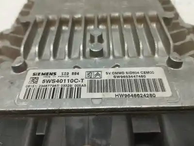Second-hand car spare part ecu engine control for citroen c3 1.4 hdi exclusive oem iam references 5ws40110ct  