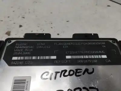 Second-hand car spare part ecu engine control for citroen berlingo 1.9 d multispace oem iam references 9661879180  