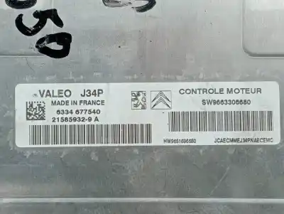 Pezzo di ricambio per auto di seconda mano centralina motore per citroen c3 1.1 collection riferimenti oem iam 9663306680  