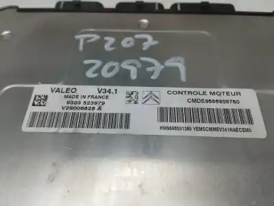 Peça sobressalente para automóvel em segunda mão centralina de motor uce por peugeot 207 confort referências oem iam 9303523979  