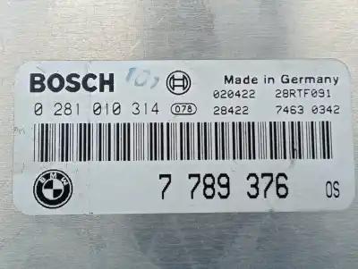 Peça sobressalente para automóvel em segunda mão centralina de motor uce por bmw x5 (e53) 3.0d referências oem iam 0281010314  