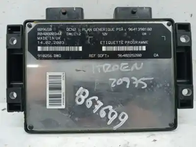 Peça sobressalente para automóvel em segunda mão centralina de motor uce por citroen berlingo 1.9 d multispace referências oem iam 9641390180  