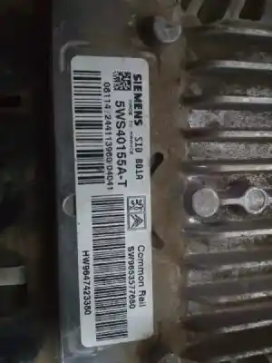 Peça sobressalente para automóvel em segunda mão Centralina De Motor Uce por CITROEN BERLINGO 2.0 HDi CAT (RHY / DW10TD) Referências OEM IAM 9653577680 5WS40155AT 9647423380