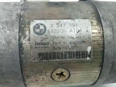 Peça sobressalente para automóvel em segunda mão motor de arranque por bmw x5 (e53) 3.0d referências oem iam e5820nai04  