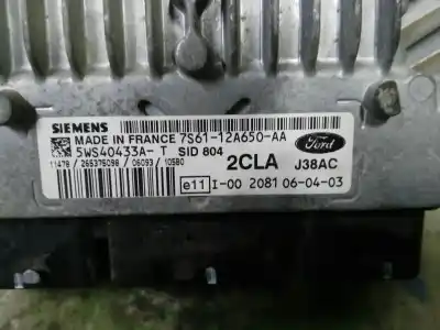 Peça sobressalente para automóvel em segunda mão centralina de motor uce por ford fiesta (cbk) fun referências oem iam 7s6112a650aa  