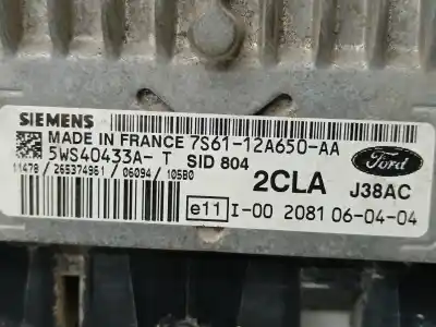 Peça sobressalente para automóvel em segunda mão centralina de motor uce por ford fiesta (cbk) ambiente referências oem iam 7s6112a650aa  