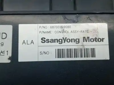 Pezzo di ricambio per auto di seconda mano controllo climatico per ssangyong kyron 200 xdi limited riferimenti oem iam 6870009080  0c29020